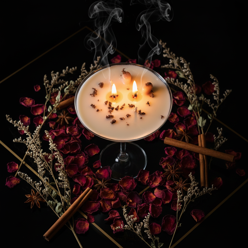Espresso Martini Candle Top View