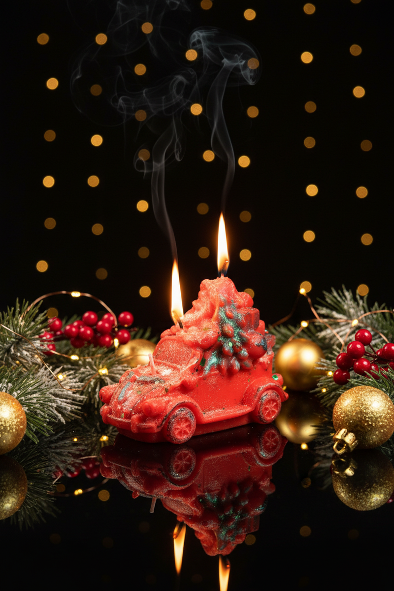 Beautiful Christmas Santa Candle