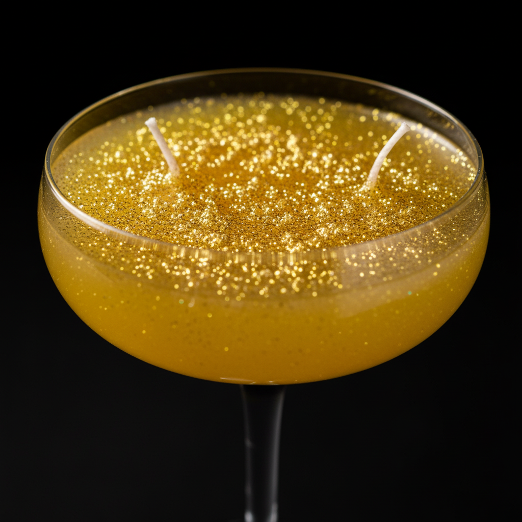 Close-up of golden shimmer