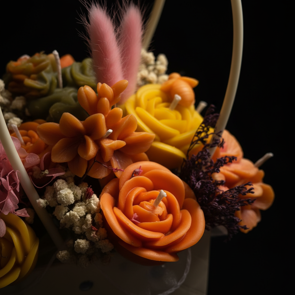 Close-up of wax flower details