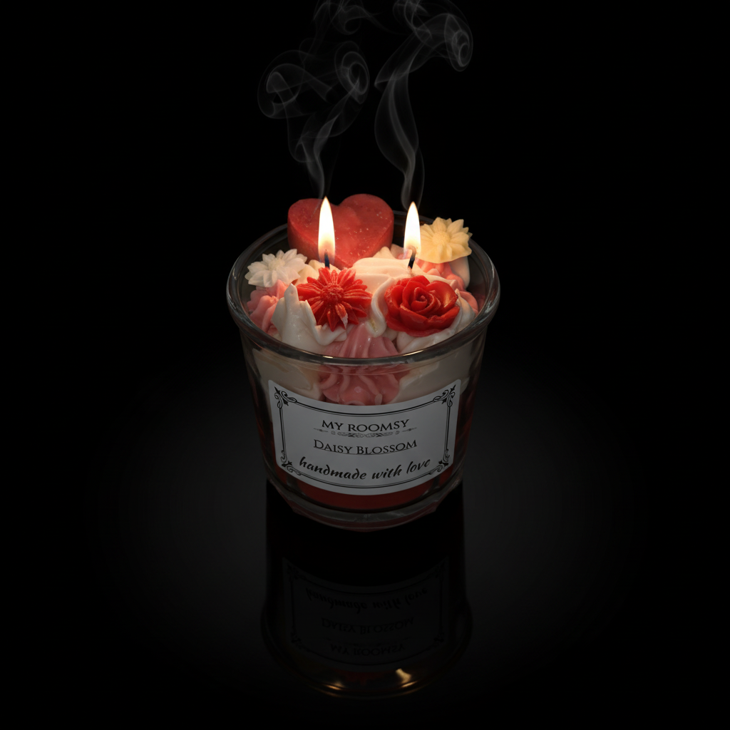 Daisy Blossom Tumbler Top Two Wicks