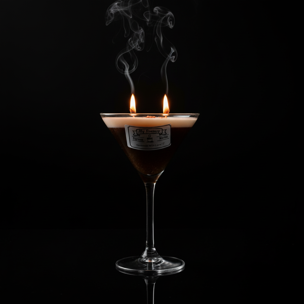 Espresso Martini Candle Product Photography