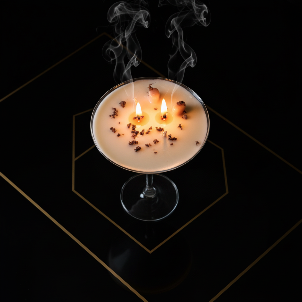 Espresso Martini Candle Top View