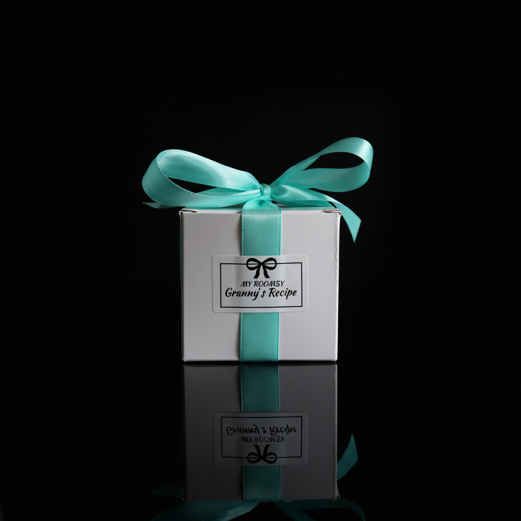 Granny's Recipe Gift Box - Turquoise Ribbon