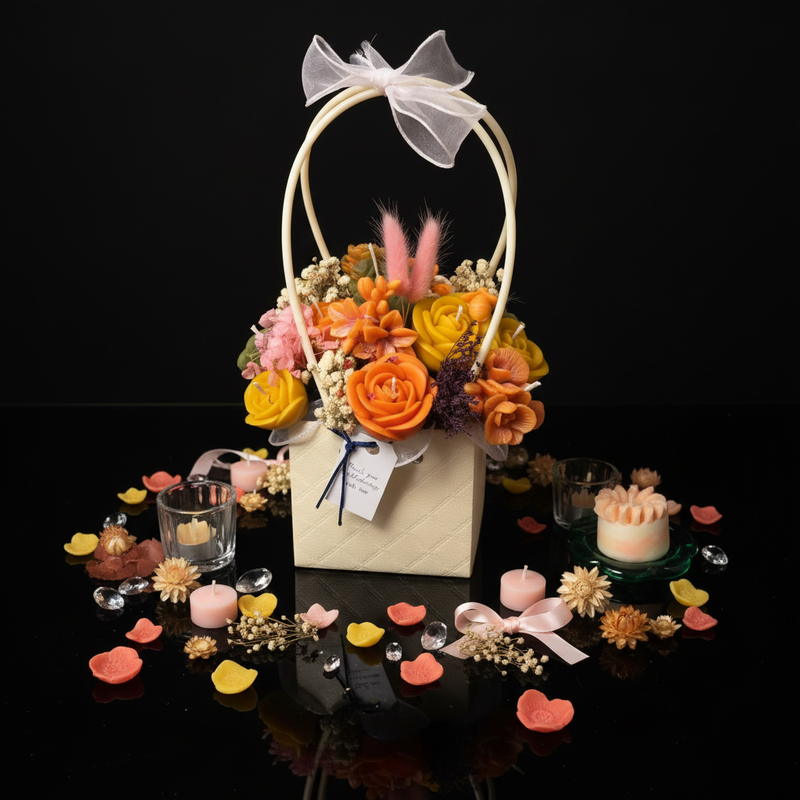 Luxury wax melt bouquet product photo