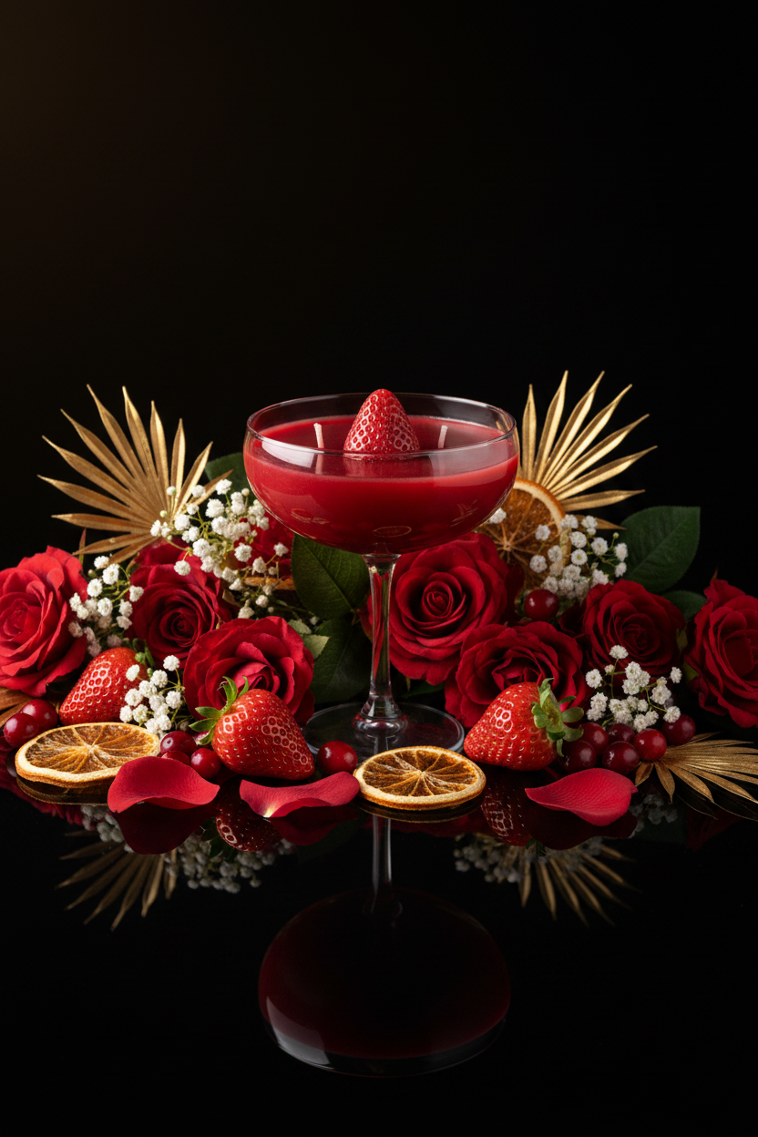 Strawberry Daiquiri front - mixed decoraties