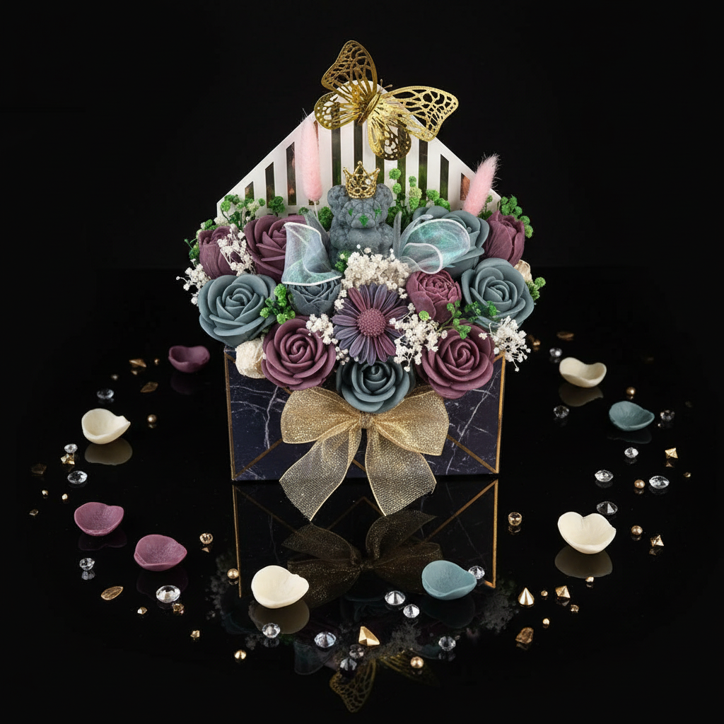 Top view of box arrangement